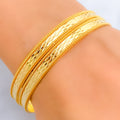 textured-striking-bright-21k-gold-bangles