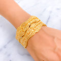 artistic-sculptural-21k-gold-mesh-bangles