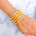 embellished-reflective-flower-21k-gold-bangles