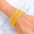 embellished-reflective-flower-21k-gold-bangles