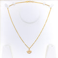 Majestic Evil Eye 21k Gold CZ Necklace