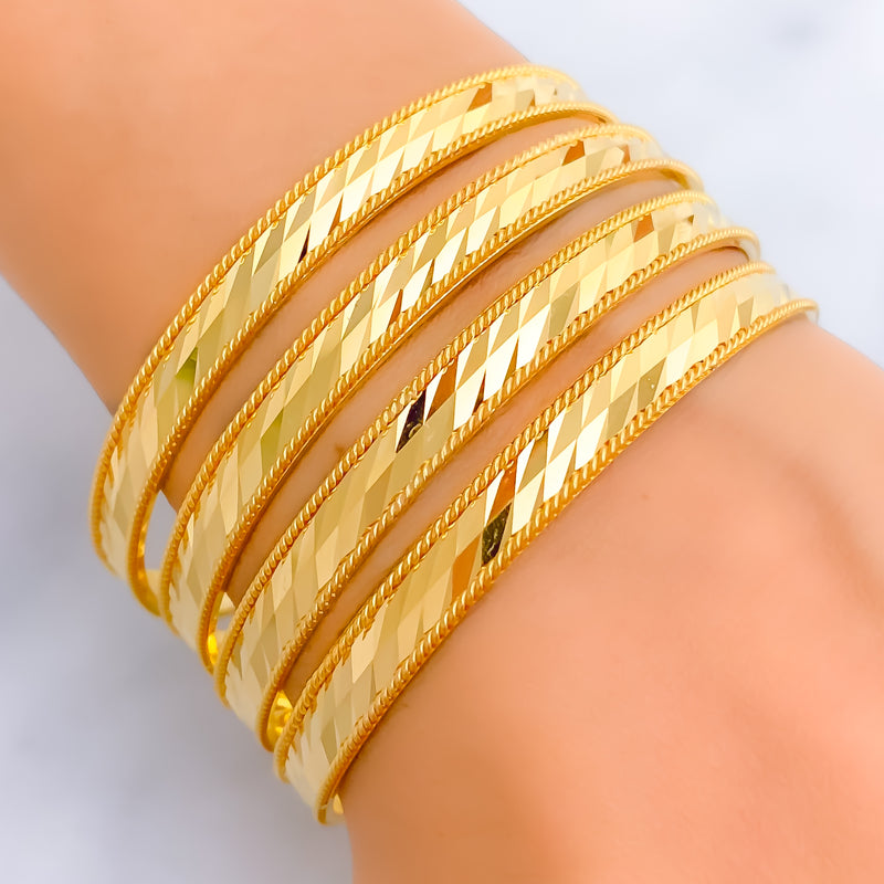 iridescent-lustrous-21k-gold-rare-bangles