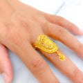 Fancy Unique 22K Gold Vanki Ring