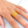 Attractive Detailed 22K Gold Spiral Ring