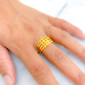 Adorned Brilliant 22K Gold Ring