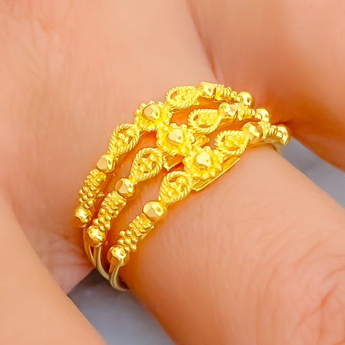 Rich Vibrant 22K Gold Ring