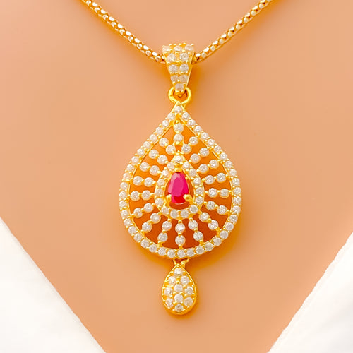 iconic-oval-22k-gold-cz-pendant