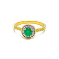 glamorous-buttoned-18k-gold-rich-diamond-ring