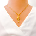 majestic-chic-22k-gold-cz-pendant