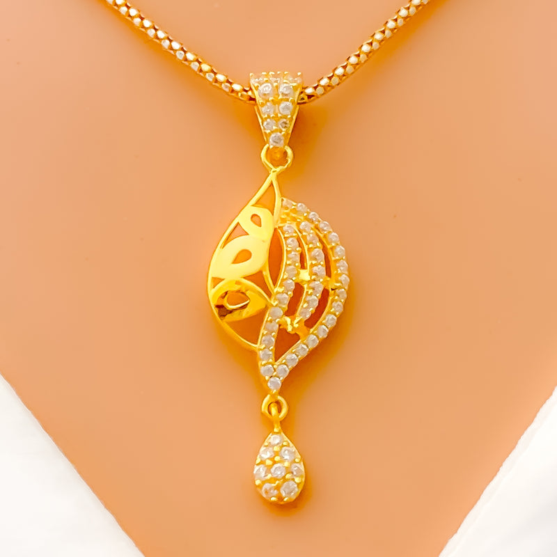 majestic-chic-22k-gold-cz-pendant