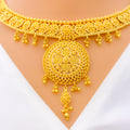 intricate-beaded-floral-22k-gold-necklace-set