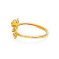 Dainty Shimmering 21k Gold CZ Ring