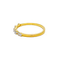 tasteful-sleek-dotted-diamond-18k-gold-band-ring