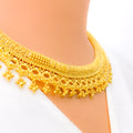 ornate-dangling-crescent-22k-gold-necklace-set