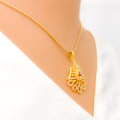 blooming-fashionable-22k-gold-cz-pendant