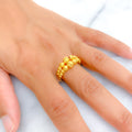 Bold Ethereal 21k Gold Ring