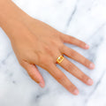 Unique Iconic 21k Gold Ring