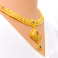 colored-versatile-22k-gold-kundan-necklace-set