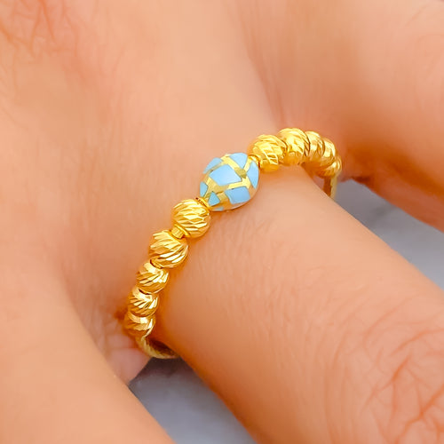 Opulent Graceful 21k Gold Ring