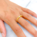 Trendy Fine 21k Gold Ring