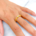 Stylish Colorful 21k Gold Ring