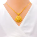 dressy-elegant-floral-22k-gold-pendant-set