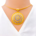 festive-mandala-two-tone-22k-gold-pendant-set