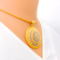 festive-mandala-two-tone-22k-gold-pendant-set