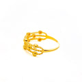 Intricate Three Lined 21k Gold Ring 
