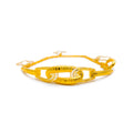 Interlinked 21K Gold Flexi Bangle Bracelet