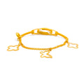 Interlinked 21K Gold Flexi Bangle Bracelet