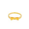 Glamorous Bow Shaped 21k Gold Ring 