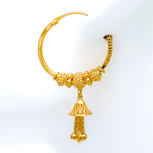 stylish-adorned-22k-gold-hanging-hoops