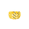 Dynamic Classy Floral 22k Gold Ring