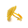 Royal Elevated 22k Gold Statement Ring