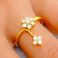 elongated-diamond-flower-22k-gold-ring