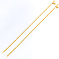 Glowing Charming 22K Gold Anklet Pair