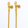 Opulent Radiant 22K Gold Anklet Pair
