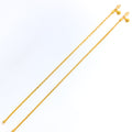 Opulent Radiant 22K Gold Anklet Pair