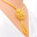 exquisite-flower-rope-22k-gold-necklace-set