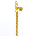 Textured Fine 22K Gold Anklet