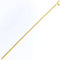 Sleek Shiny 22K Gold Anklet