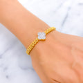 Decadent Jazzy 21k Gold CZ Bracelet