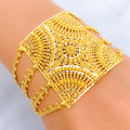 Royal Mandala 22k Gold Statement Bracelet 