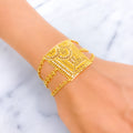 Regal Refined 22k Gold Statement Bracelet 