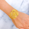 Gorgeous Dressy 22k Gold Statement Bracelet 