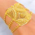 Distinctive Priceless 22k Gold Statement Bracelet 