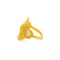 Luxurious Alluring Mandala 22K Gold Ring