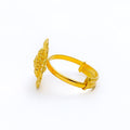 Floral Vintage Charm 22K Gold Ring