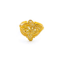 Captivating Netted Floral 22K Gold Ring